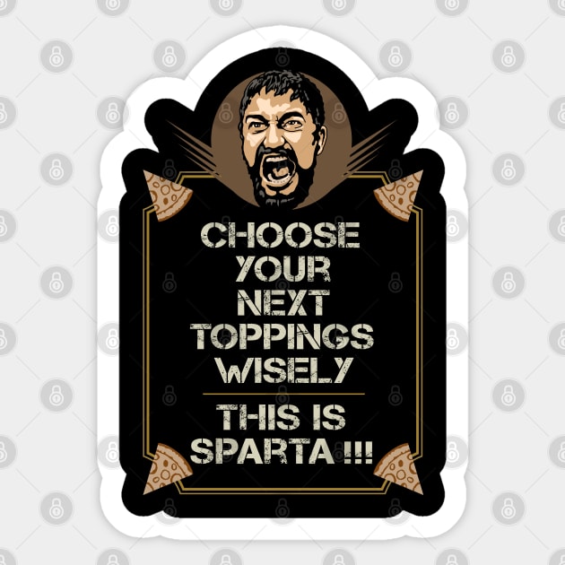 CHOOSE YOUR TOPPINGS Sticker by ADAMLAWLESS